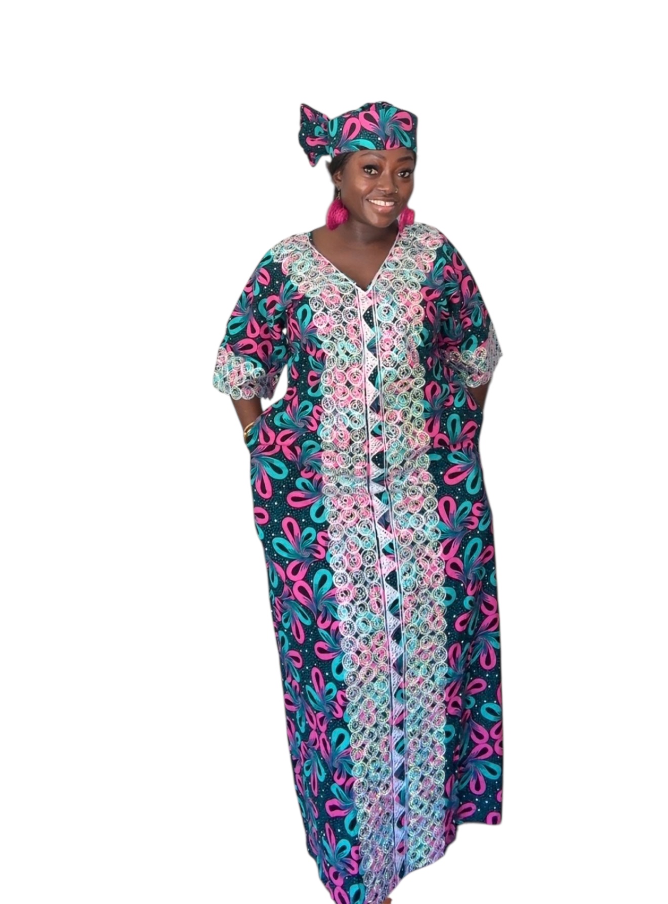 Photoroom_20260205_233009 ERINA gown with cap - Image 1